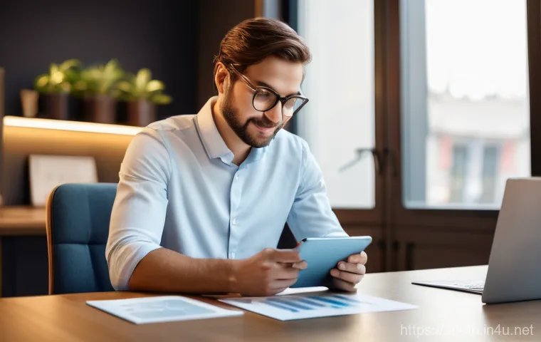 이중환전의 유리한 점 - **Prompt:** A vibrant and optimistic scene of a young adult (gender-neutral, wearing stylish modern ...