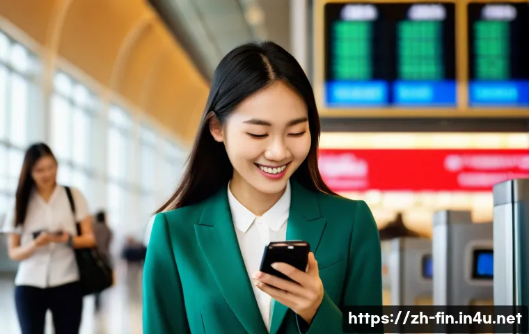 선물환과 스팟환의 차이 - **Prompt:** A vibrant, close-up shot of a young, diverse woman (East Asian, mid-20s) smiling genuine...