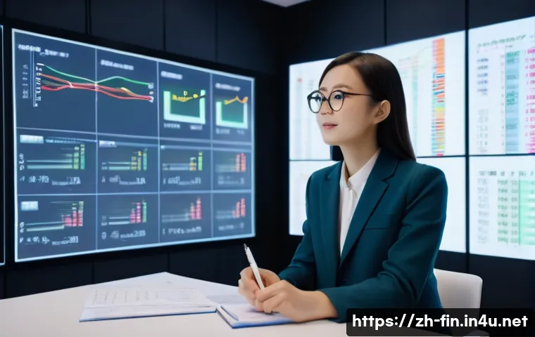 이자 계산 방법 - A modern financial education scene set in a bright, clean office environment with a young Chinese pr...