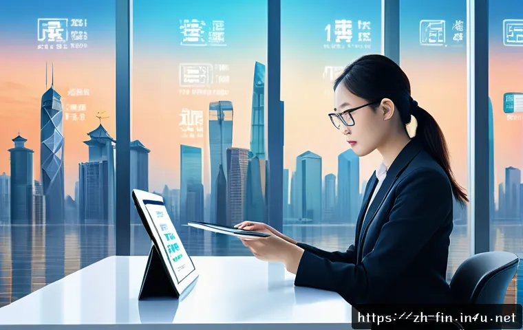 연체 이자 계산법 - A modern financial office scene showing a Chinese business professional analyzing overdue interest c...